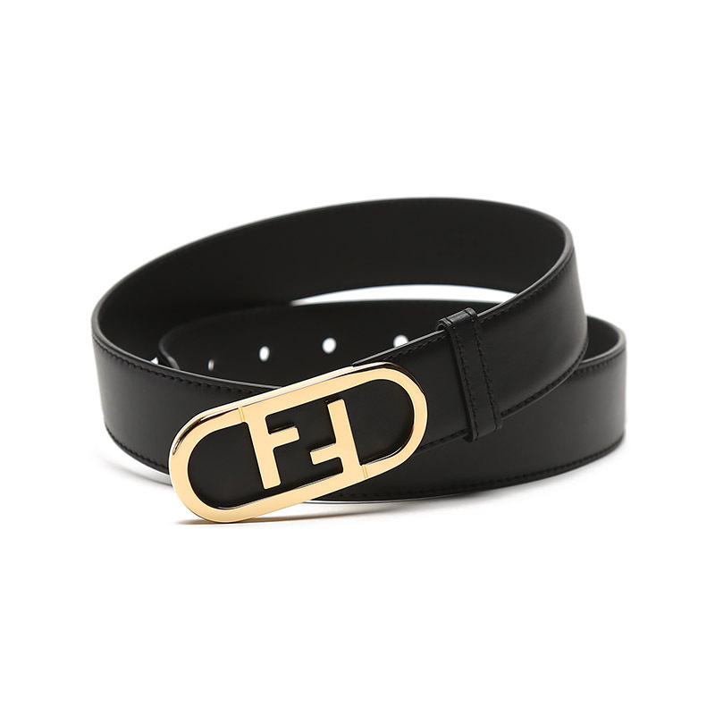 fendi芬迪女士牛皮双f板扣式皮带腰带8c0653aaiw