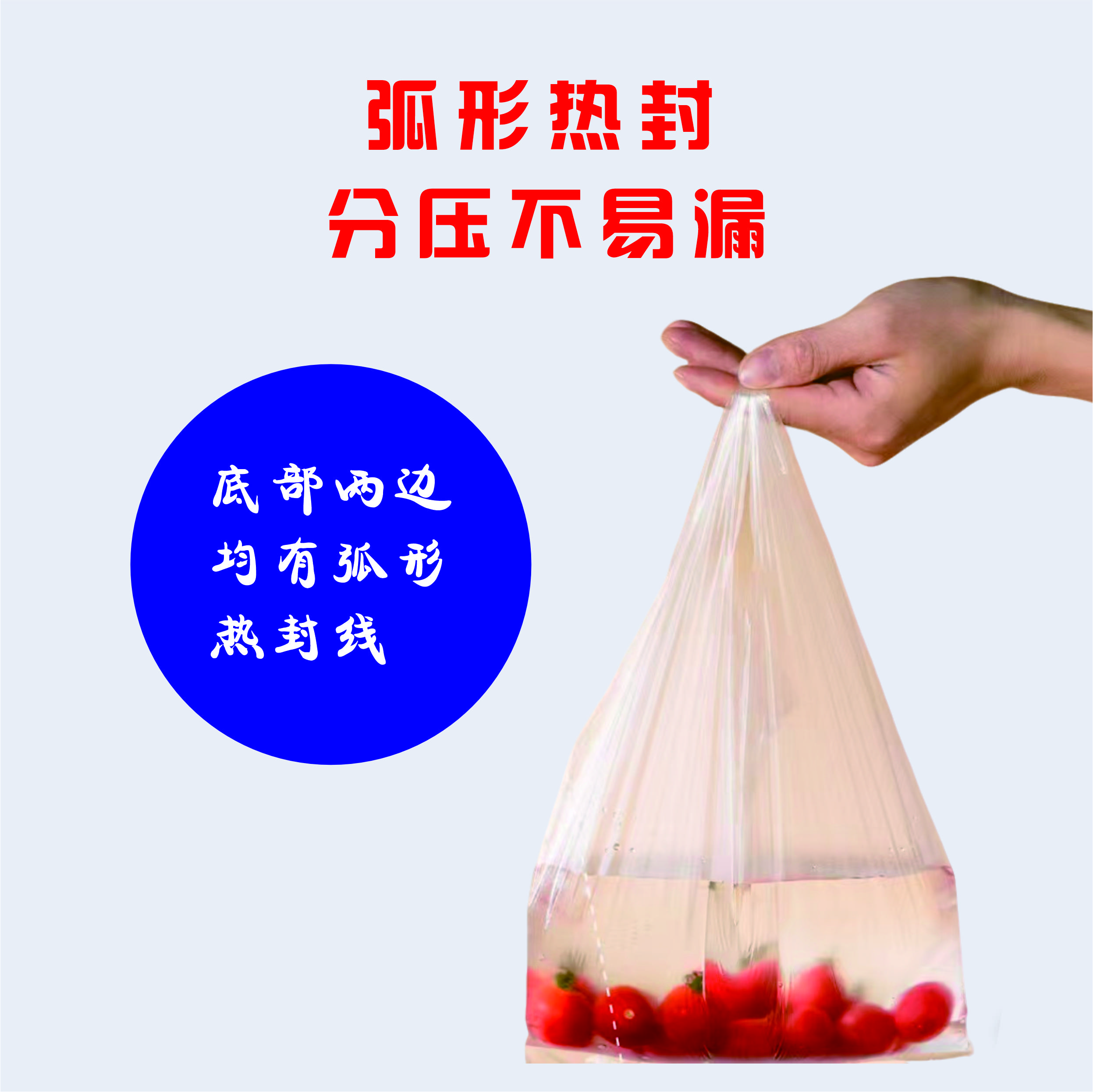 烹巅Poondear 食品打包袋[100只]40*60cm高清大图