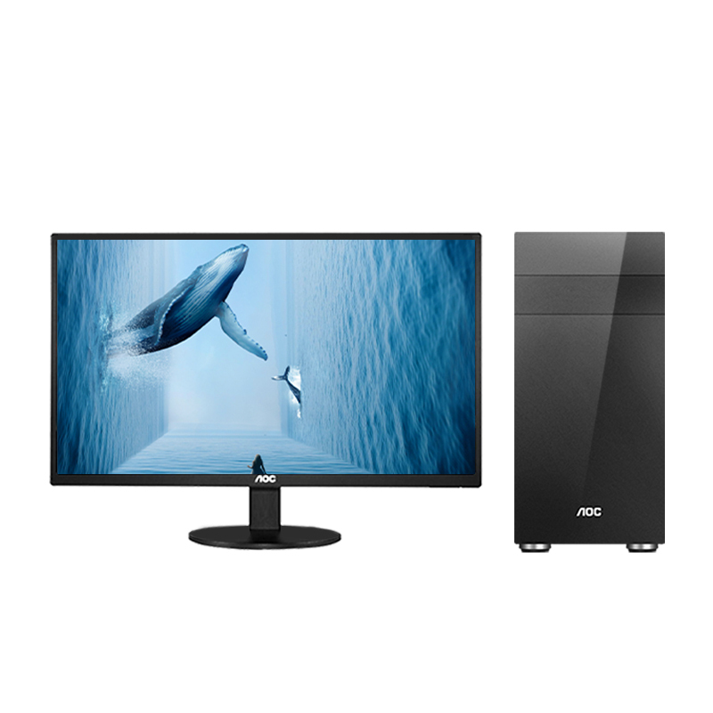 AOC荣光812 高性能商务办公台式i5 八代电脑套机(i5 8400 8G 480G)