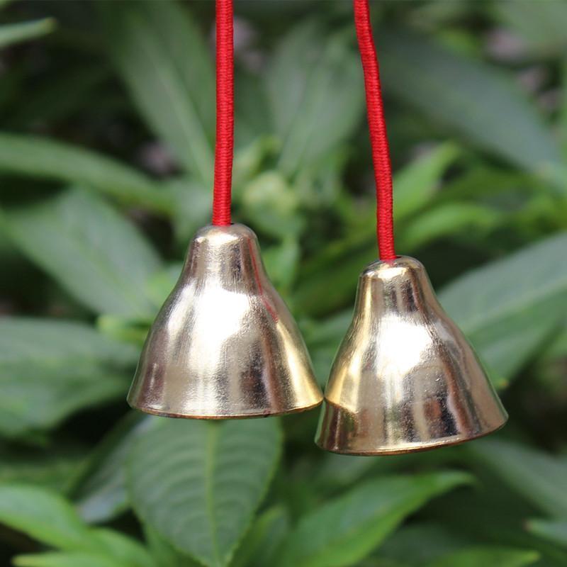 幼儿园碰铃打击乐器碰钟纯铜早教教具 小学生早教音乐玩具 合金小号