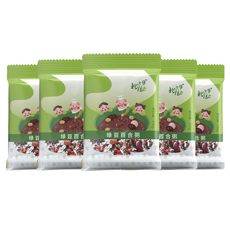 北方粮仓景记绿豆百合粥150g*5