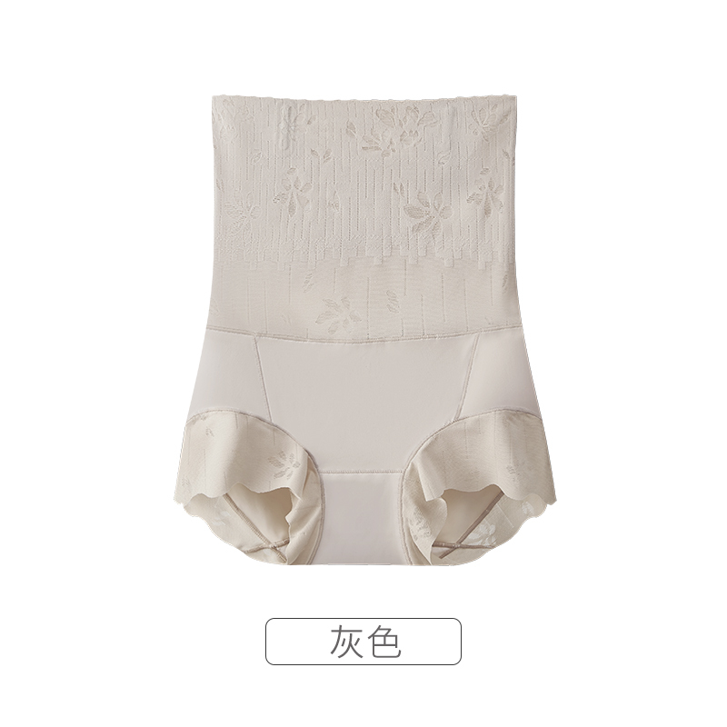 收腹内裤女2025新款强力收小肚子夏天薄款旗袍专用高腰提臀翘臀裤 M80-100斤 灰色1