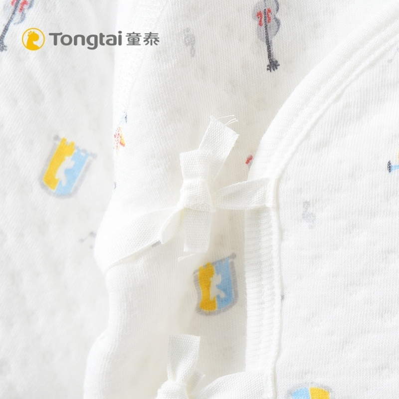 童泰新款纯棉新生儿衣服0-3月婴儿加厚和服套装宝宝系带保暖套装