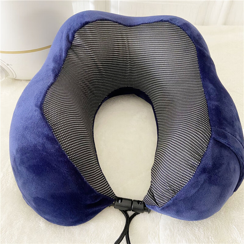 啄木鸟(ZMNXG)旅行U型枕(蓝色)水晶绒(填充聚乙烯)