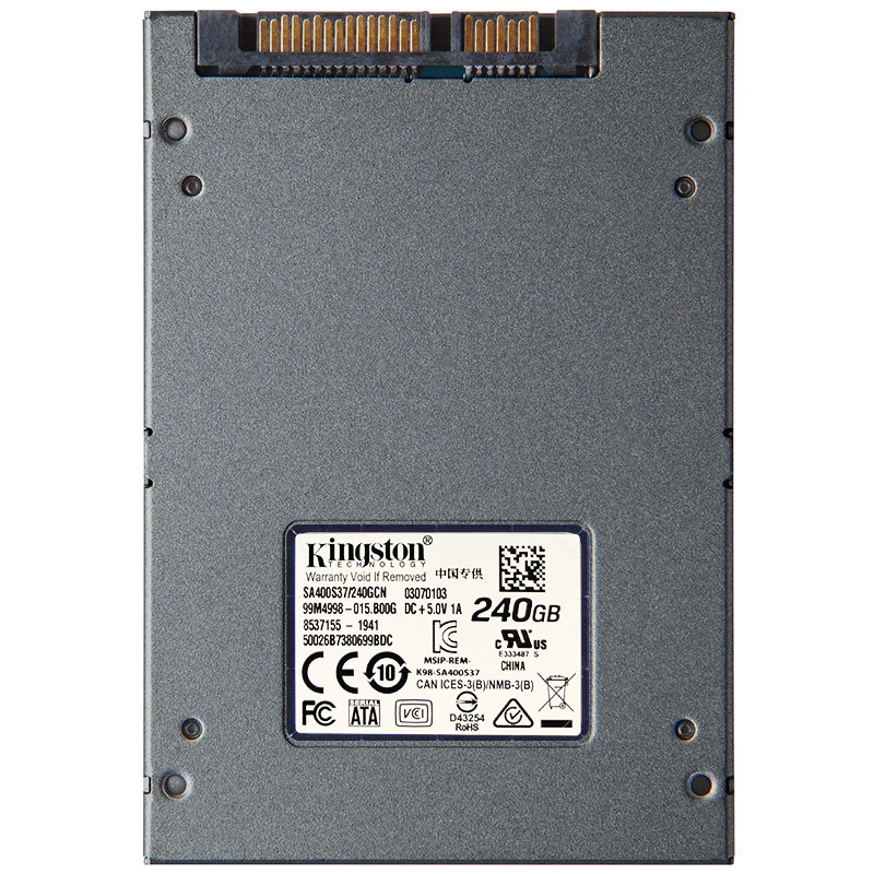 金士顿(KINGSTON) 240GB SSD固态硬盘 SATA3.0接口 A400系列 单个装