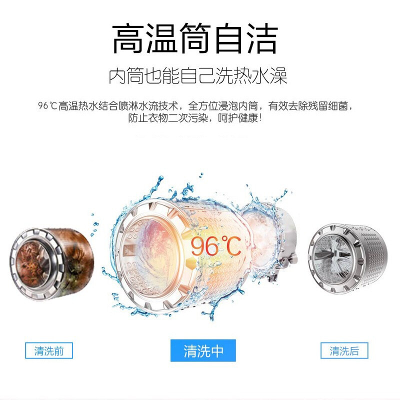 威力滚筒洗衣机XQG100-1428DP