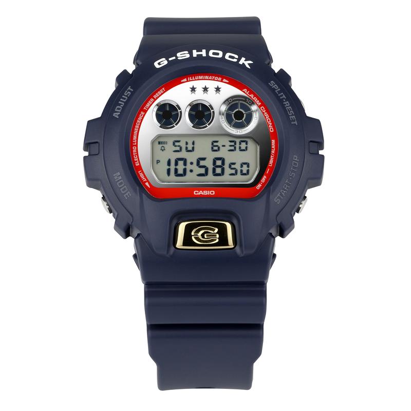 CASIO Casio卡西欧男士爱国风情深蓝色运动腕表致敬美国精神时尚休闲高清大图