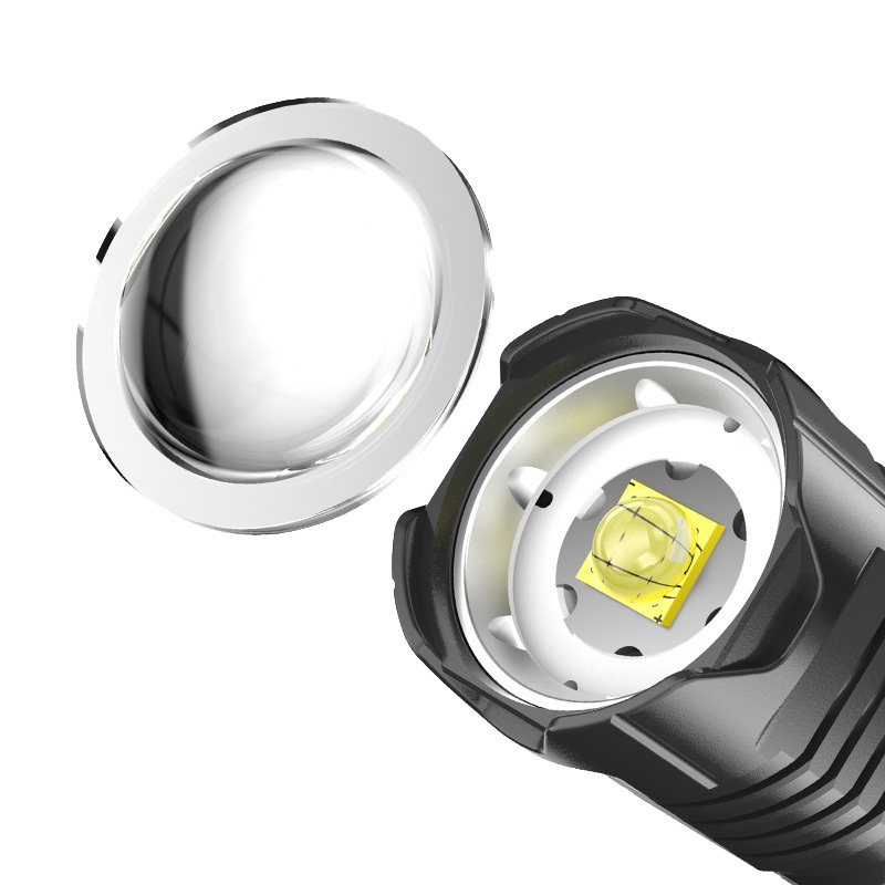 苏识 XHP99 26650电池 无极变光LED强光手电筒 (计价单位:个) 黑