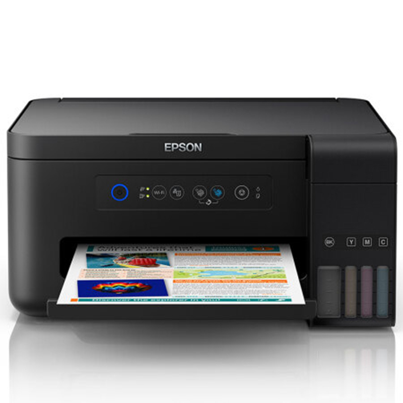 爱普生(EPSON)L4158/4156/4151/4153墨仓式智能无线照片打印机办公家用彩色喷墨一体机连供打印复印扫描替L485 L385 套一