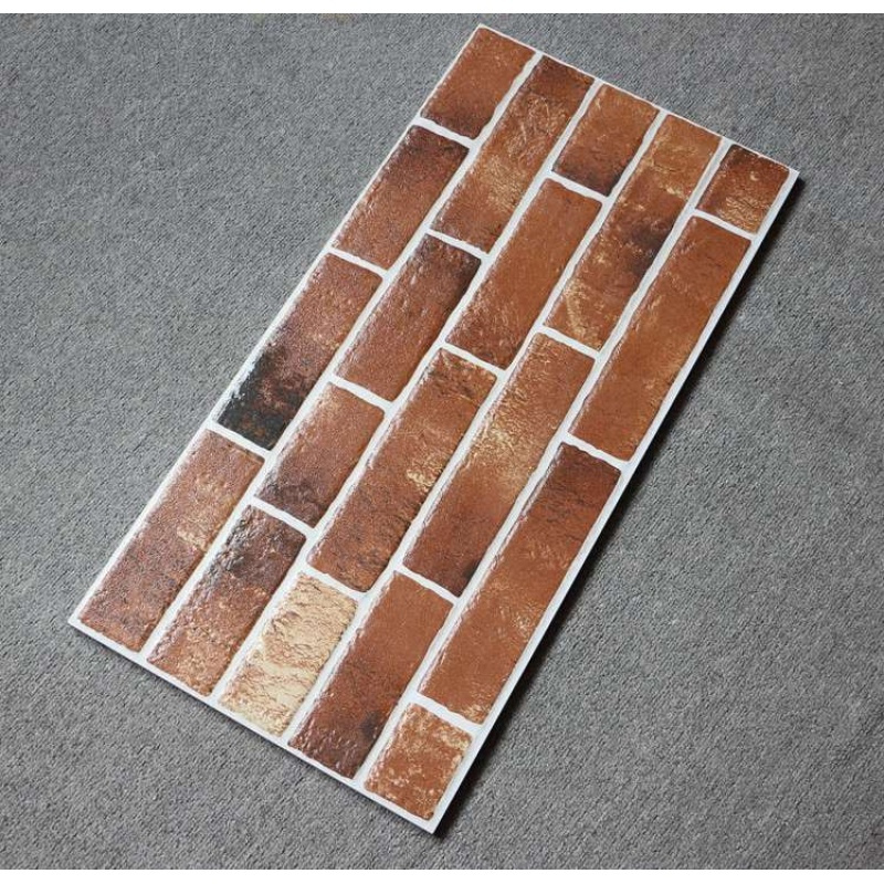欧式仿古砖300X600墙砖仿青砖红砖内墙瓷砖别墅文化石墙砖格子砖壹德壹
