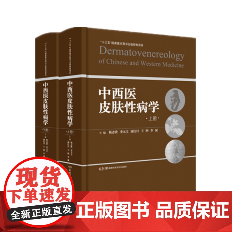 中西医皮肤性病学上下两册杨志波湖南科学技术出版社中西医结合皮肤病学溯源与现状中西医结合皮肤病学科临床研究机构建设院校教育高清大图