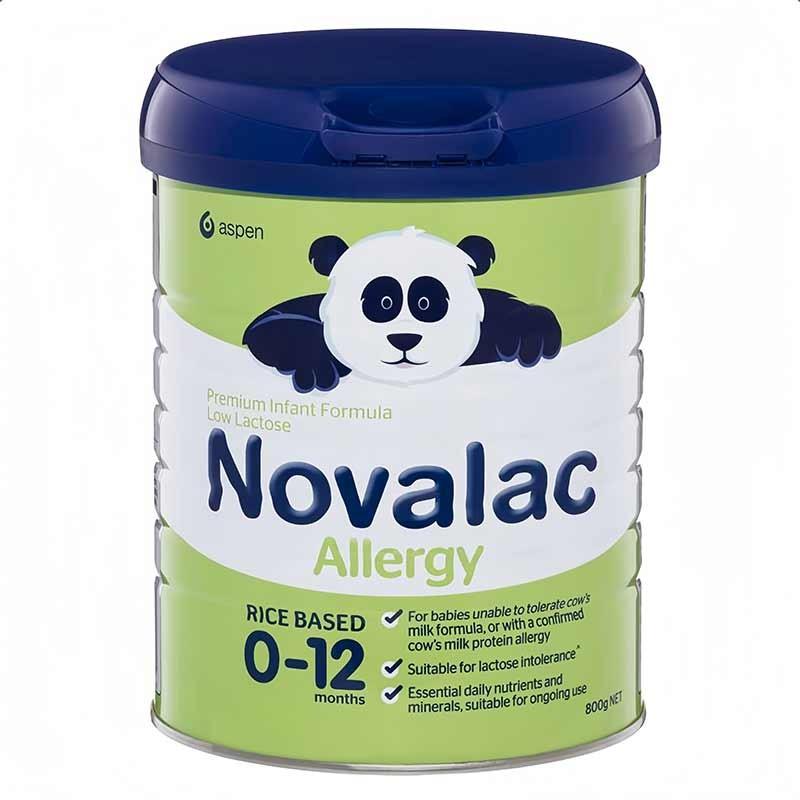 原装进口澳洲Bayer拜耳Novalac宝怡乐大米水解奶粉无乳糖(0-1岁)800g