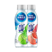 雀巢(Nestle)优活补水+含膳食纤维补充电解质运动饮料青柠/蜜桃味450ml*2 雀巢水 运动补水 功能饮料