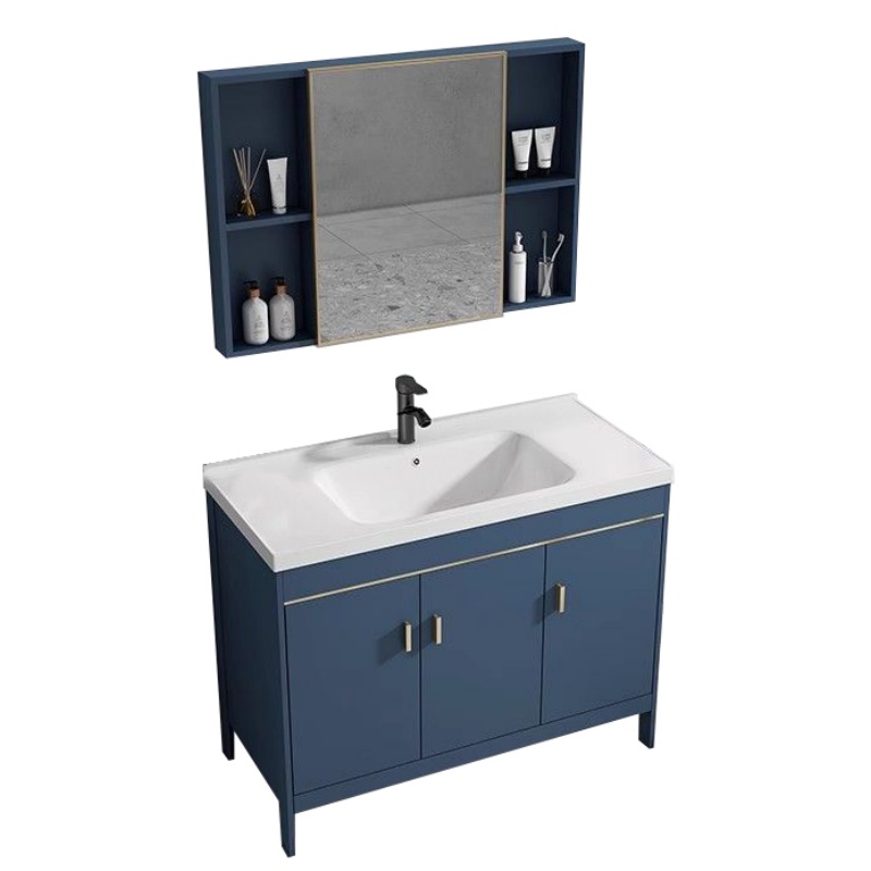 悦兴诚 洗脸台 浴室柜+镜柜100*47*79.5cm