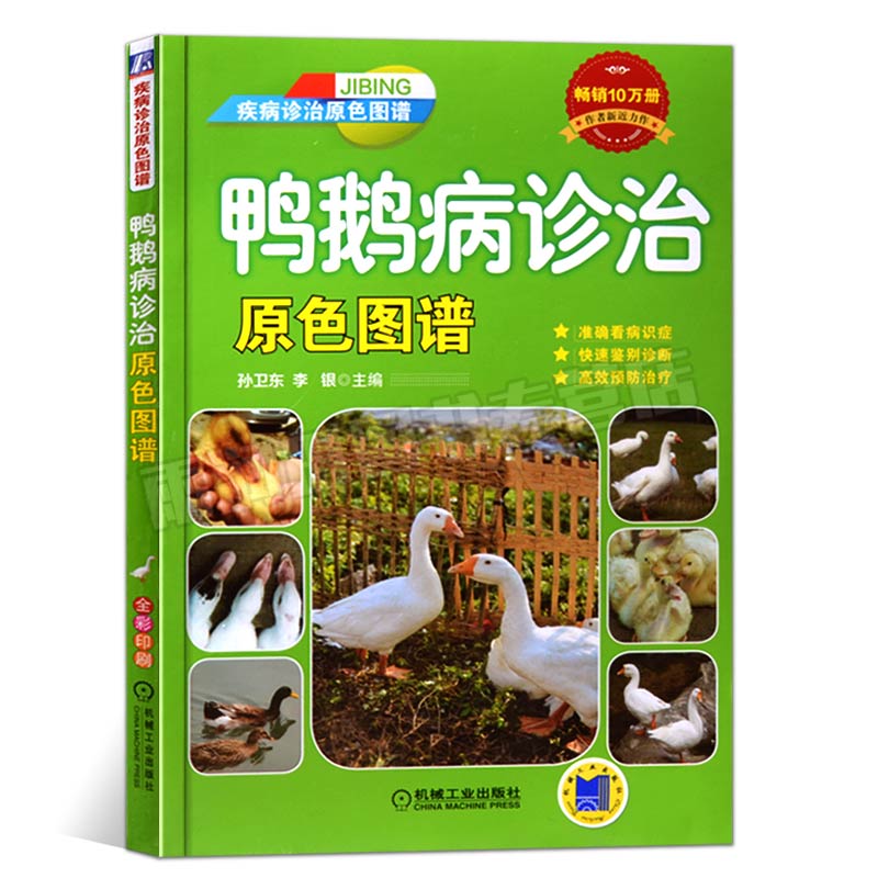 [醉染正版]鸭鹅病诊治原色图谱蛋鸭养殖技术养鸭书籍高效养鸭子疾病防治技术书籍肉鸭养殖场管理手册养鸭bi备药养鸭饲料养高清大图