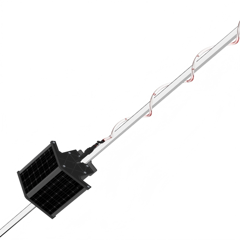 羚翎 LLJS-04 1W DC3.7V 闪烁频率0.5Hz IP66 LED斜拉线警示灯(缠绕式)高清大图