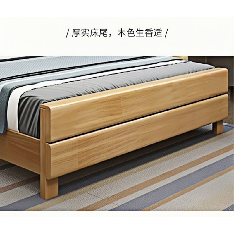 乐琪艺 实木单人床 1.5米 张高清大图