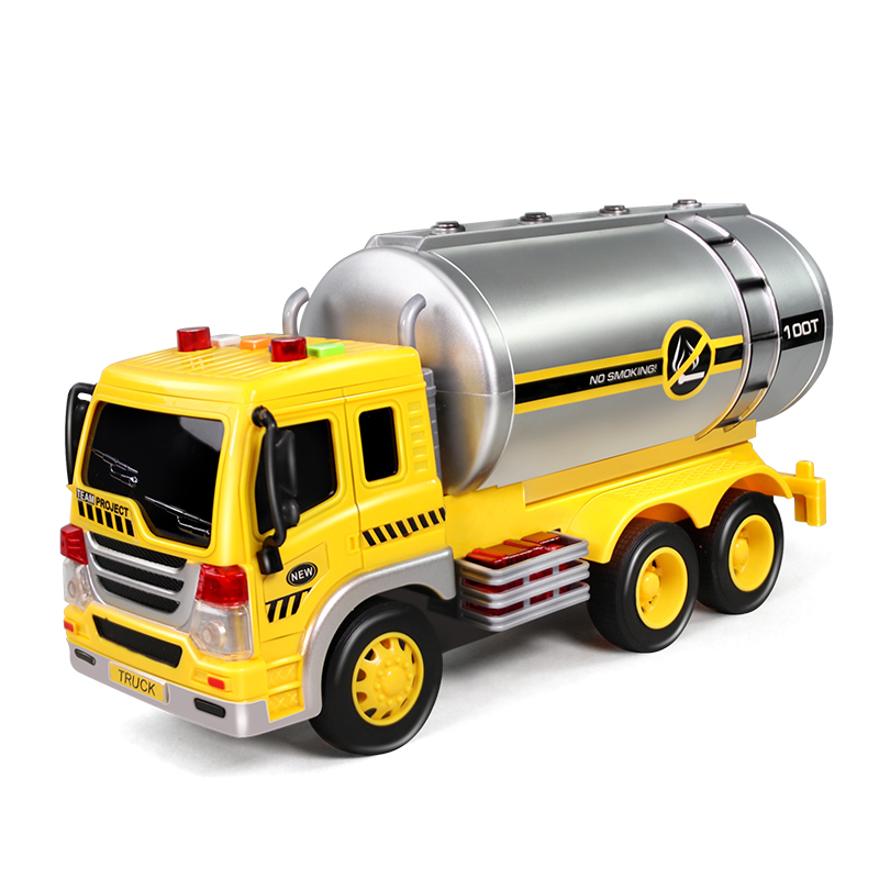 儿童油罐车玩具男孩超大号工程车洒水车惯性汽车仿真模型音乐2岁3