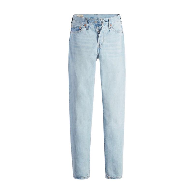 Levi’s女子浅色时尚潮流户外旅行度假百搭牛仔裤 A46990006 棉质直筒裤