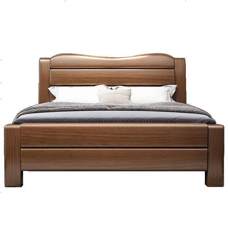 彬蔚彬蔚金丝胡桃木全实木床双人床现代简约床主卧新中式18米高箱储物