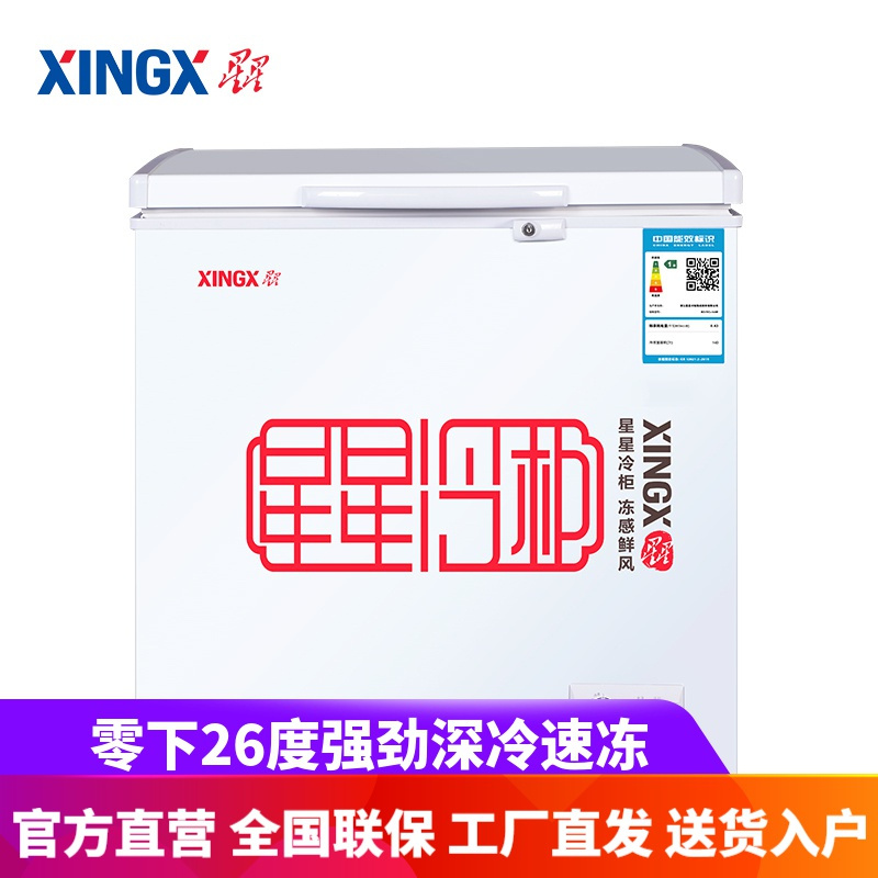星星(XINGX) BD/BC-140E 140升厨房商用保鲜设备 家用冰柜 商用冷藏冷冻转换单温冷柜保鲜柜