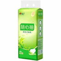 心相印抽纸茶语精选随心抽悬挂式抽纸家用4层320抽*1提DT10320
