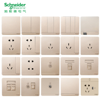 施耐德电气(Schneider Electric) 开关插座面板 绎尚系列薄暮金