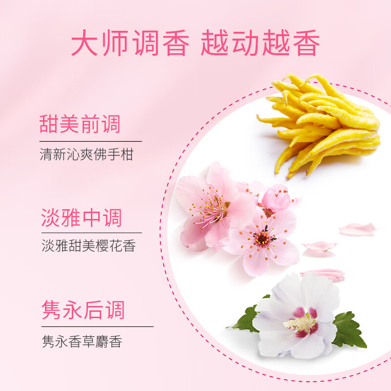 舒耐爽身香体喷雾微盐去异味抑汗喷雾女士樱香亮肤高清大图