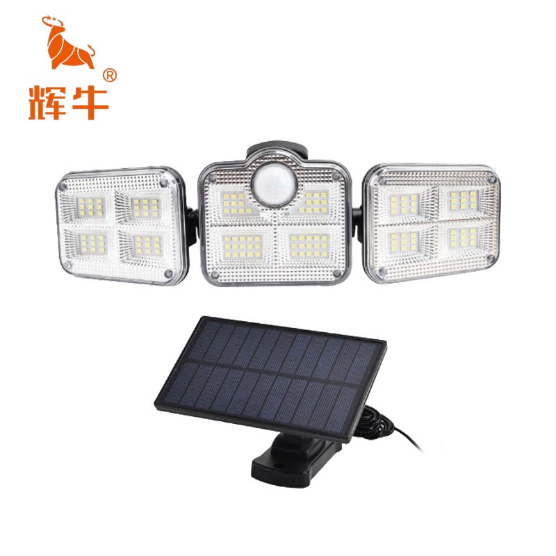 辉牛 太阳能庭院灯 3面灯LED分体 件高清大图