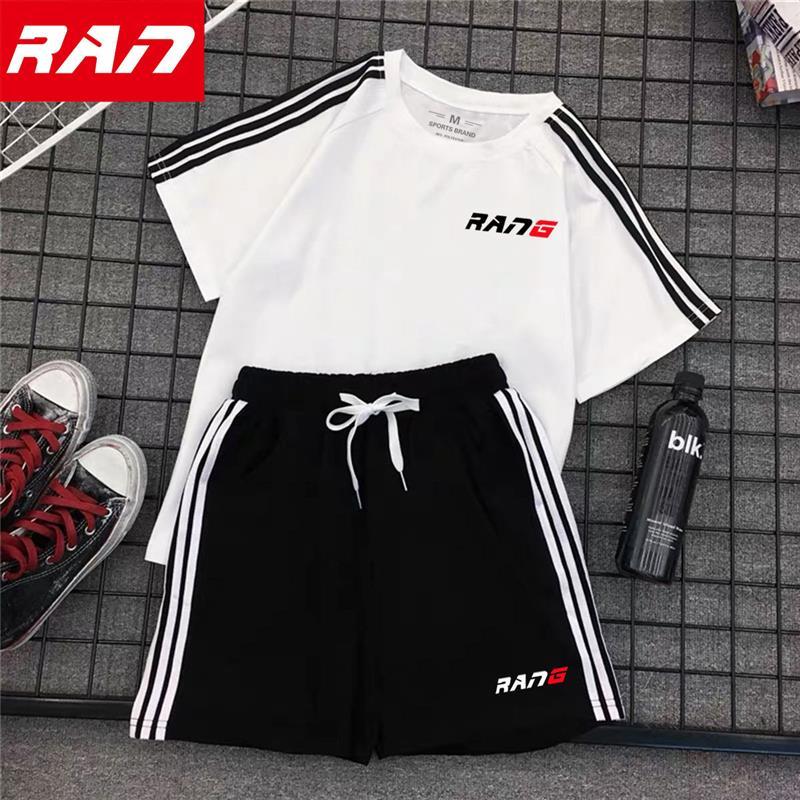 夏天社会休闲女士衣服夏季运动服套装女装运动装短袖显瘦