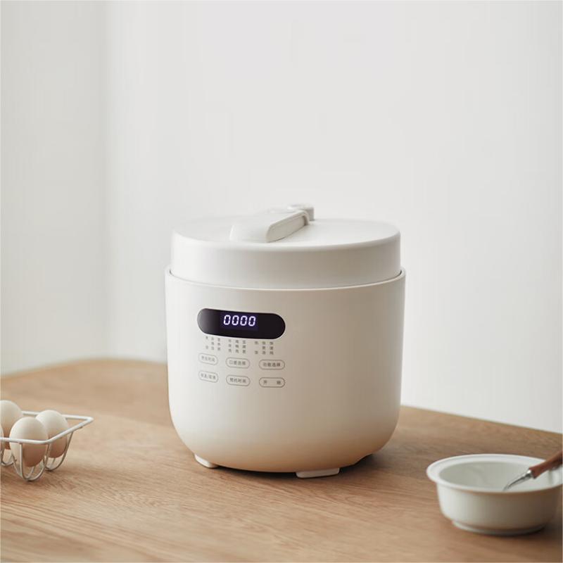 立时(olayks)电压力锅 家用大容量2-6人球釜内胆智能预约高压电饭锅 【单胆】5L OLK-501D 白色/台