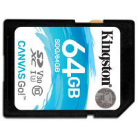 金士顿(KINGSTON) 64g相机SD卡SDG/64GB 高速相机SDXC存储卡v30 支持4K全高清拍摄90M/S