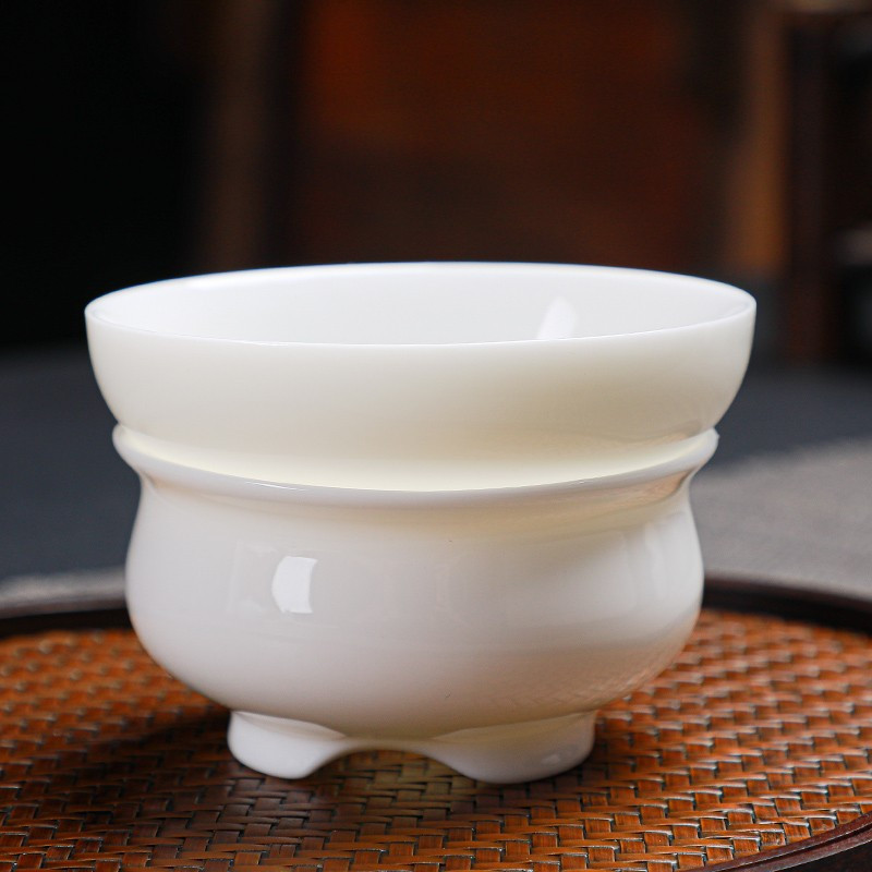 拓牌 10头亮光羊脂玉瓷 茶壶顺心杯套装 TP058高清大图