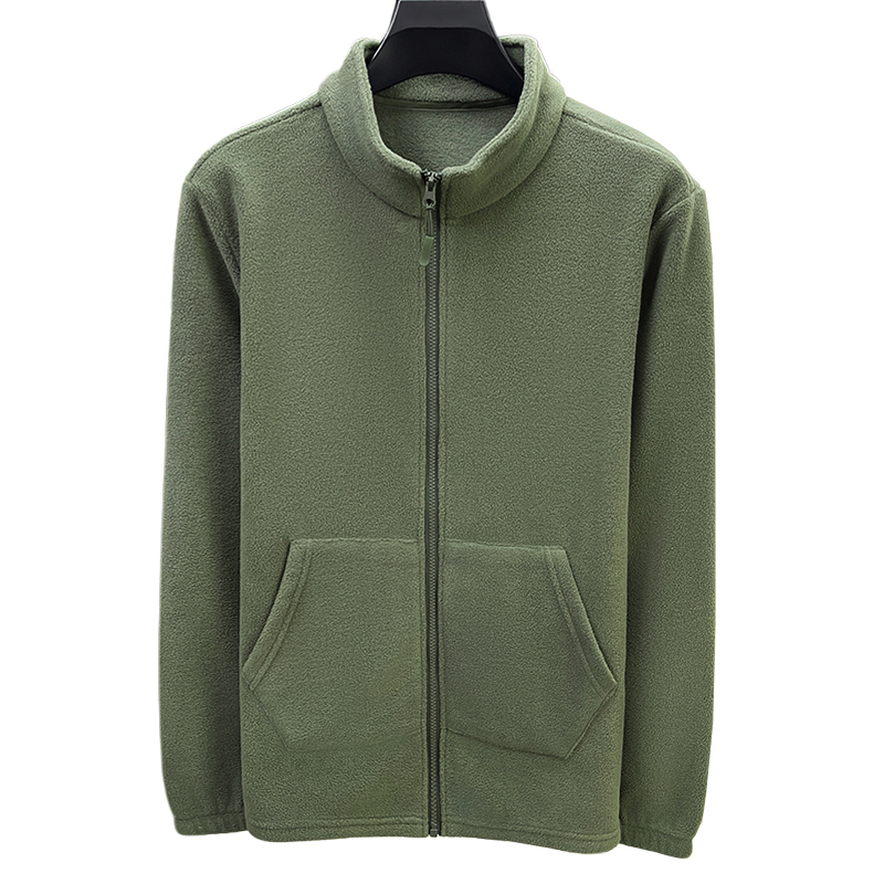 啄木鸟高端男士摇粒绒外套秋季新款时尚纯色立领卫衣冲锋衣内胆衣高清大图