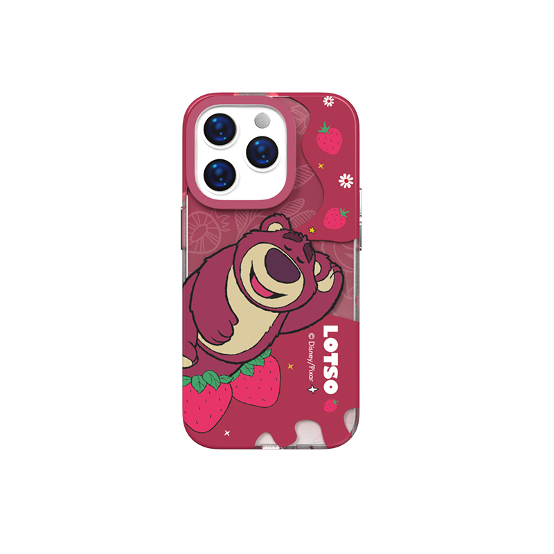 官方正版迪士尼iphone15全包防摔手机壳卡通草莓熊史迪仔唐老鸭新款