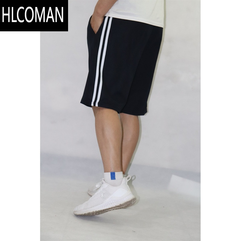 HLCOMAN红色五分裤男女校服裤子跑步运动短裤薄款初中小学生校裤蓝色夏季