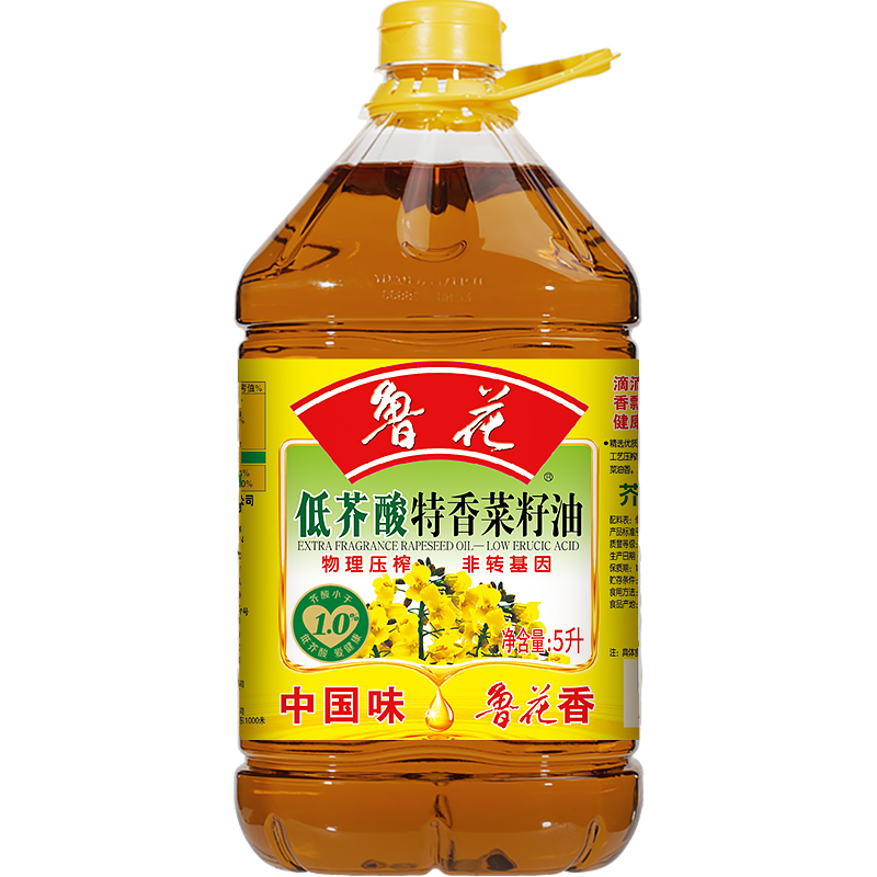 鲁花低芥酸特香菜籽油5L*4(整箱)高清大图