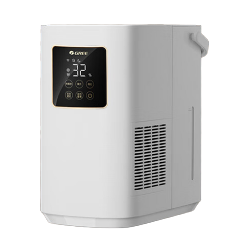 格力(GREE)加湿器SZK-50X80无雾智能纯净式家用卧室轻音空气净化大容量台式桌面落地水箱5L大容量 白色高清大图
