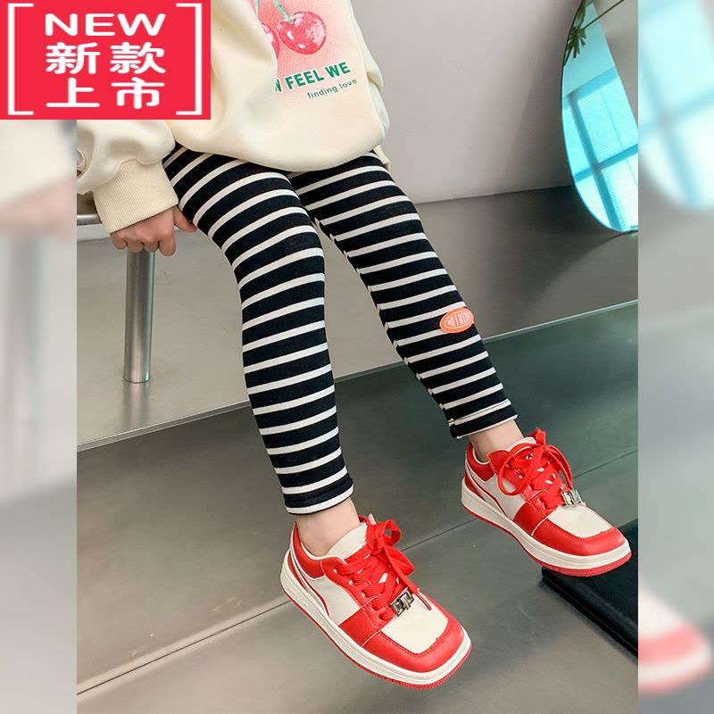 可莉允女童加绒打底裤2022新款儿童冬装洋气紧身裤加厚裤子保暖宝宝外穿保暖裤图片
