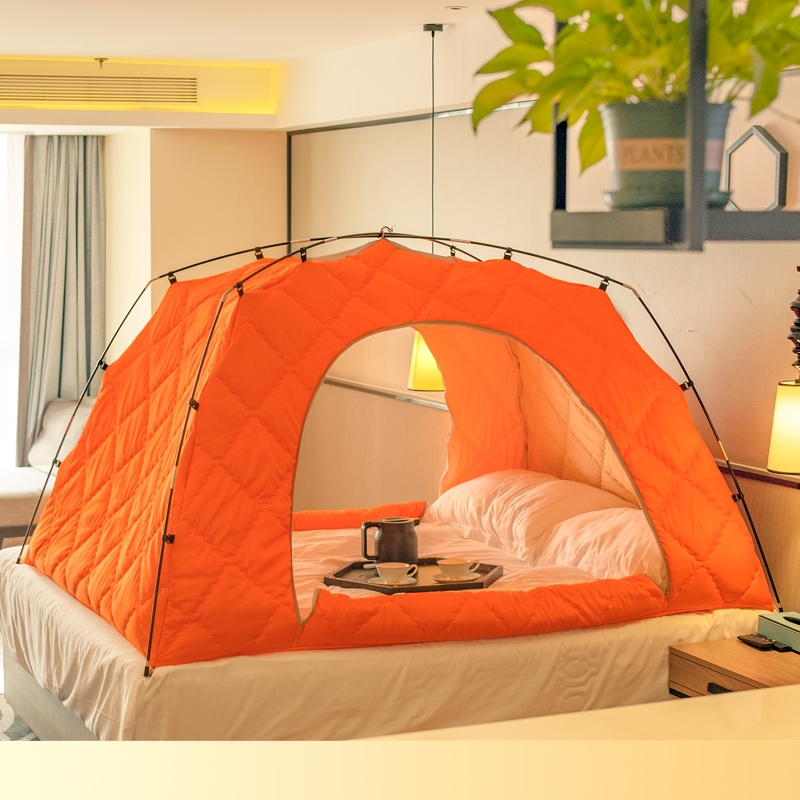 冬季室内帐篷保暖抗寒防风棉帐篷闪电客室内床上家用营帐加厚加棉帐篷
