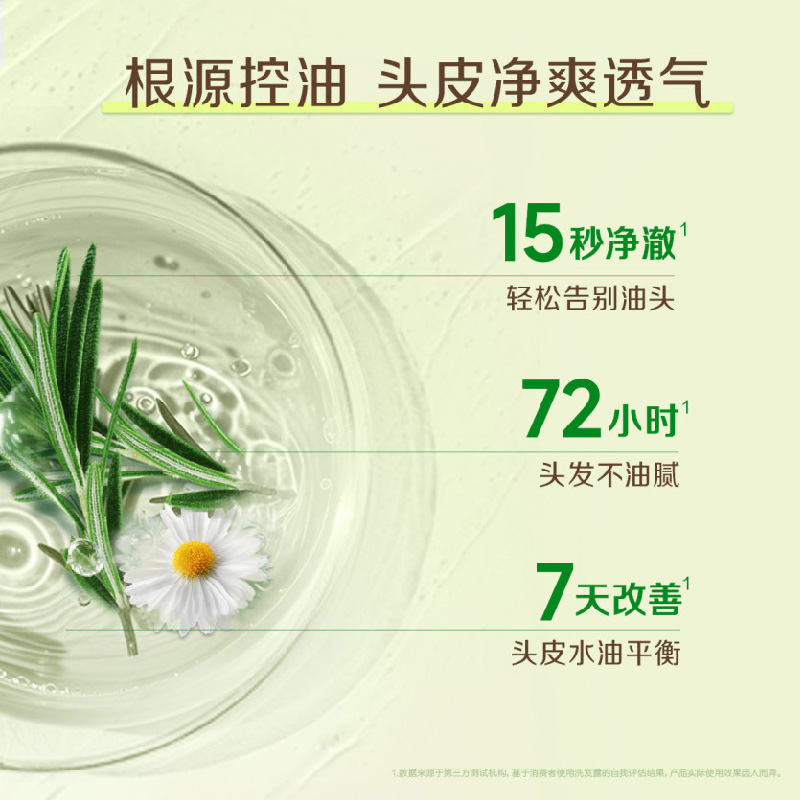 苏宁自营 惠润柔净洗发露(绿野芳香)600ml 柔顺控油清爽去屑 原装进口 洗发露洗发膏高清大图