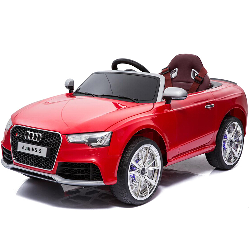 正版授权奥迪带遮阳棚儿童电动车摇摆童车08岁小孩宝宝可坐人带遥控