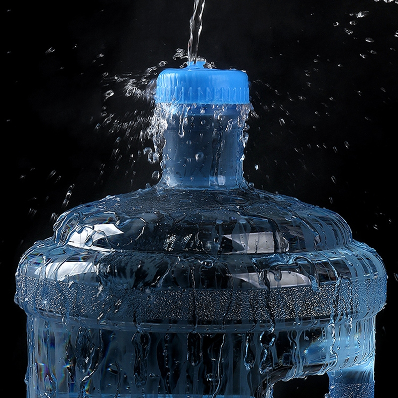 闪电客家用储水桶纯净水桶矿泉水饮水机75升水桶空桶手提pc户外