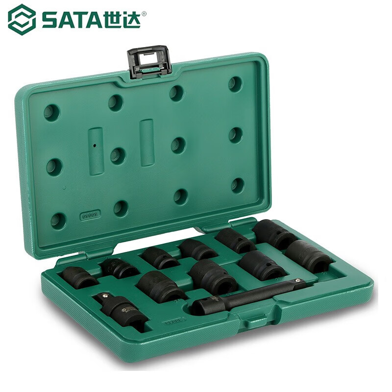 世达(SATA)公制12件套 六角冲击套筒 09009高清大图