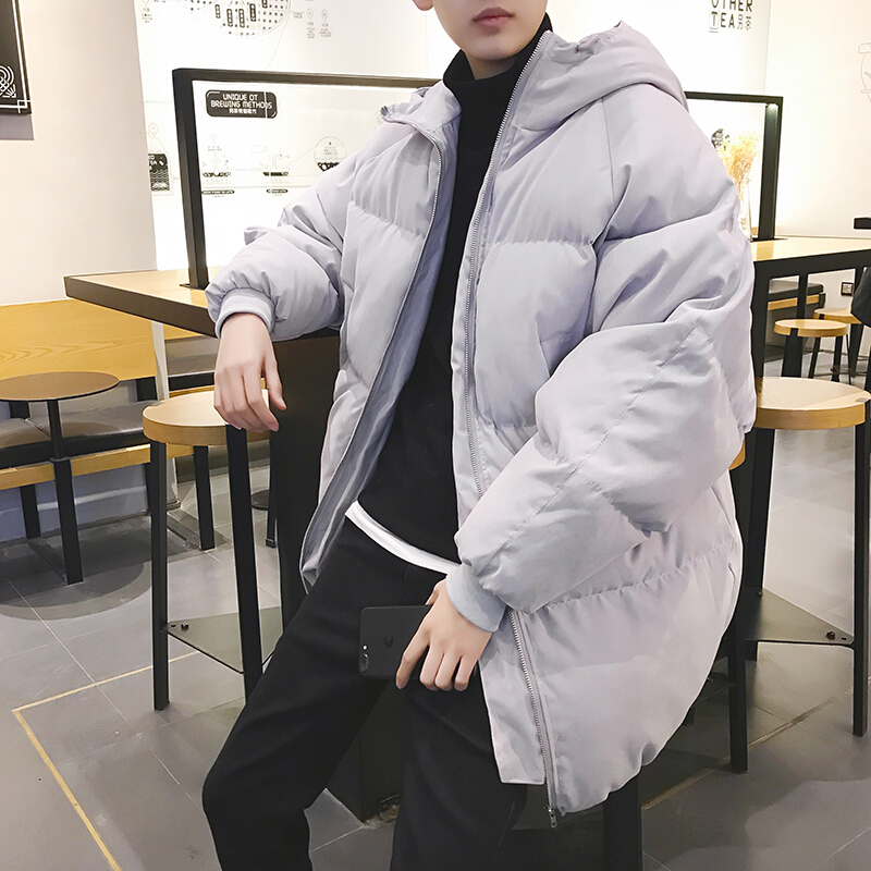 梵克公牛2020面包服男中长款棉衣男港风棉袄男棉服男外套男