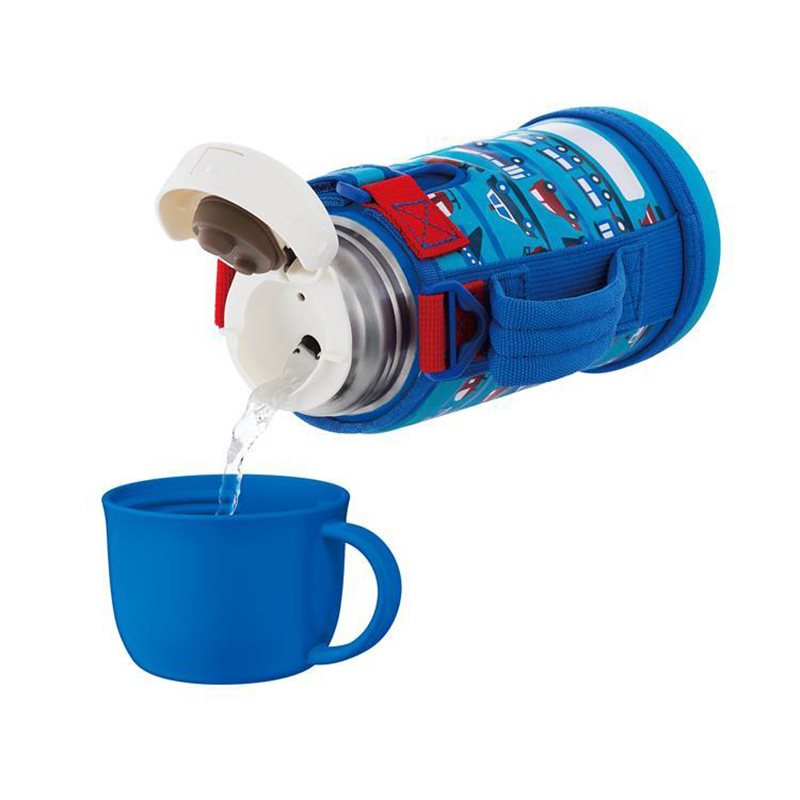 THERMOS 膳魔师 儿童保温杯 2019新款FJA系列 保温用品保冷杯两用600mL 蓝色 FJA-600WF LB
