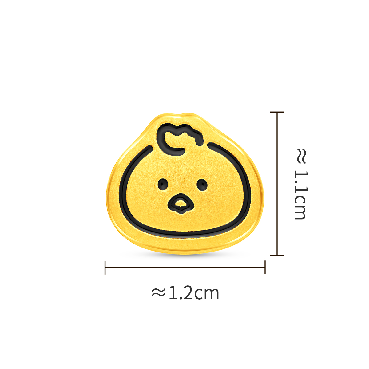 周大福十二生肖萌趣Q版简笔画足金黄金转运珠吊坠多款礼物R38503-R38514高清大图