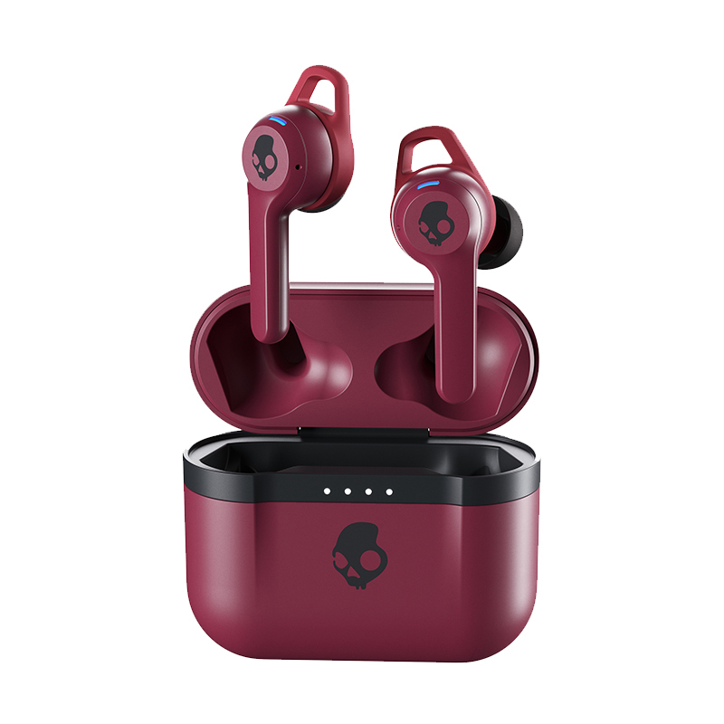 Skullcandy 骷髅头INDY EVO真无线蓝牙入耳式耳机运动跑步健身耳机 IPX55防水防汗 深红