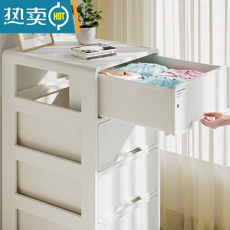 敬平多层收纳柜子抽屉式儿童衣物玩具零食塑料储物柜置物柜家用图片
