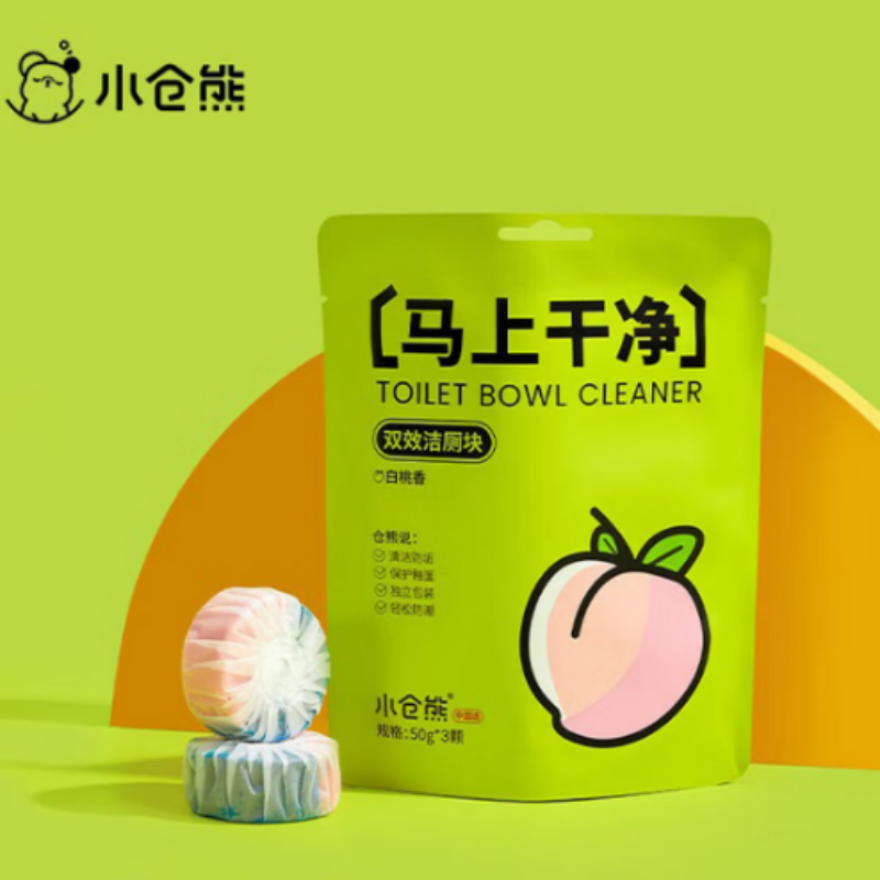 小仓熊 洁厕宝蓝泡泡 50g*3颗 白桃味(单位:袋)